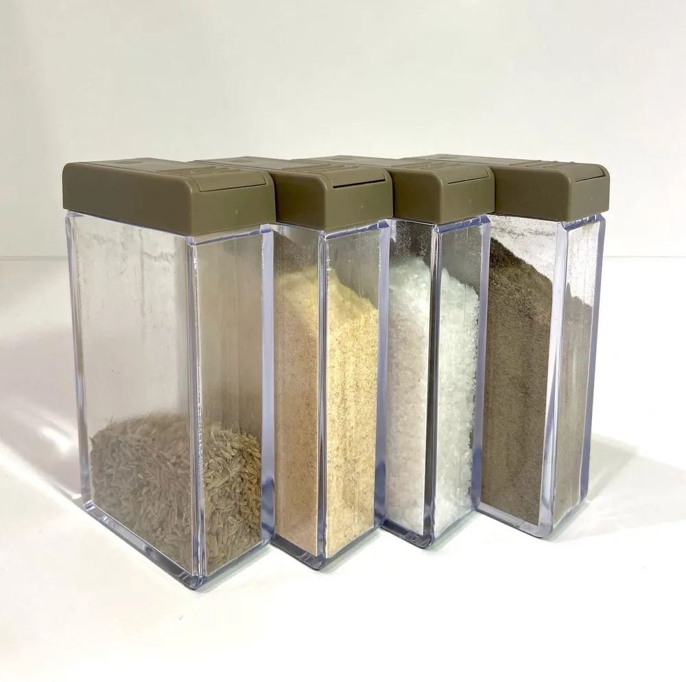 

Набор емкостей для специй и приправ 6 шт/Емкости для специй на подставке/ Набор для хранен