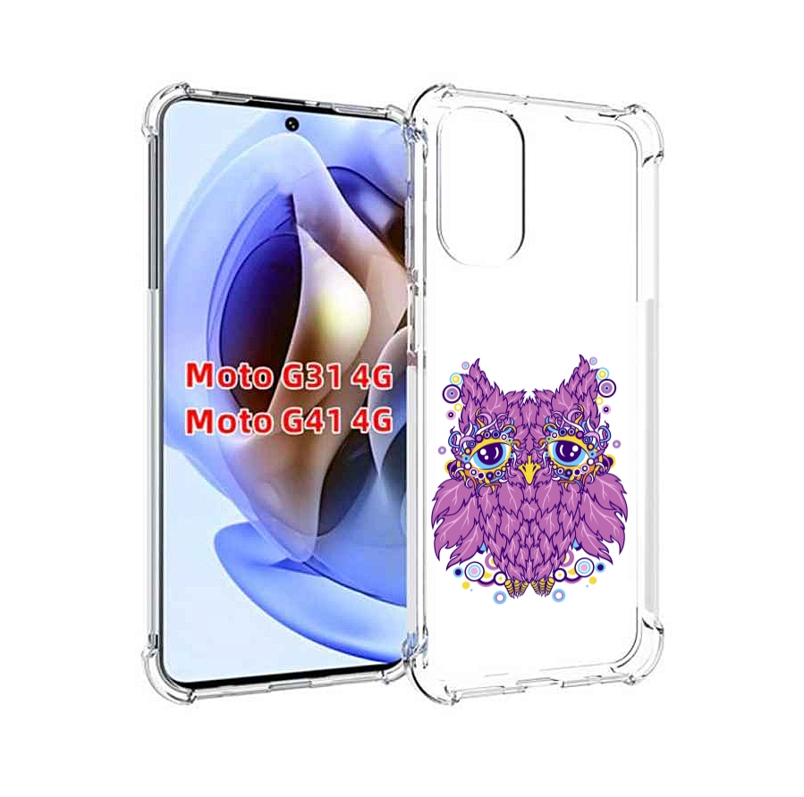 

Чехол MyPads Розовая сова для Motorola Moto G31 4G / G41 4G, Прозрачный, Tocco