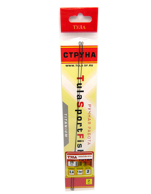 

Тула Поводок титан Струна TULA-SF, (12,5 см; 0,3; шт), Черный