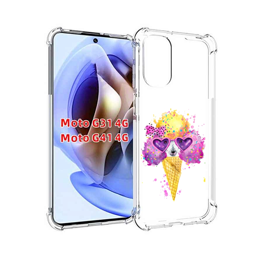 

Чехол MyPads Рожок для Motorola Moto G31 4G / G41 4G, Прозрачный, Tocco