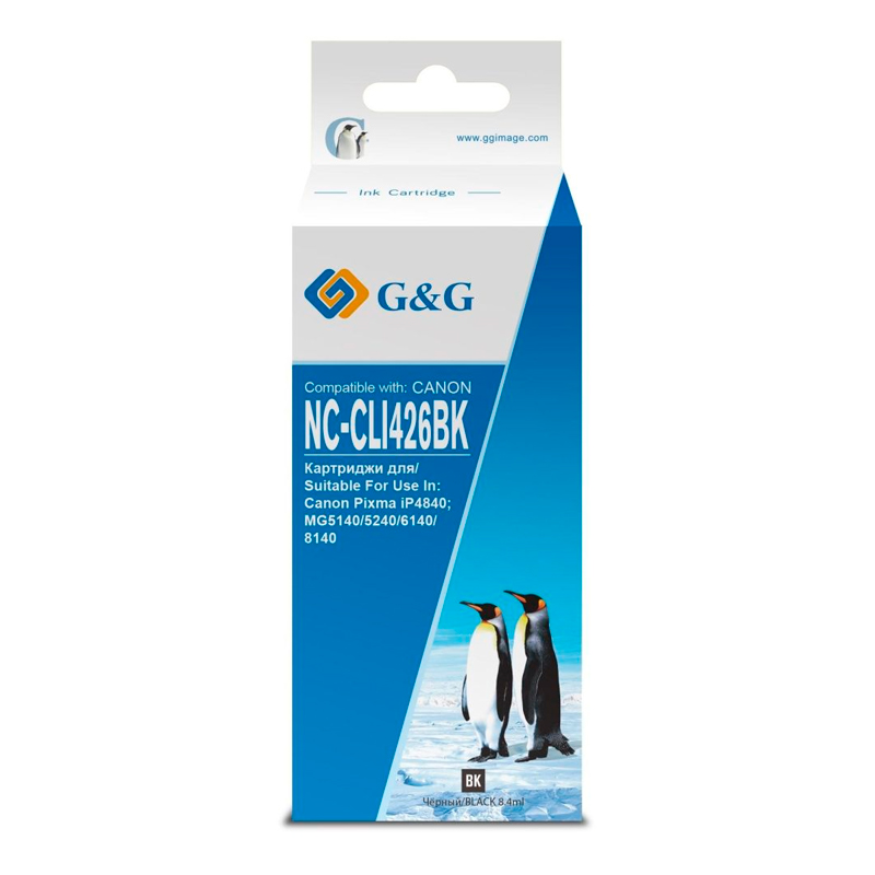 

Картридж для струйного принтера G&G (NC-CLI426BK) черный, совместимый