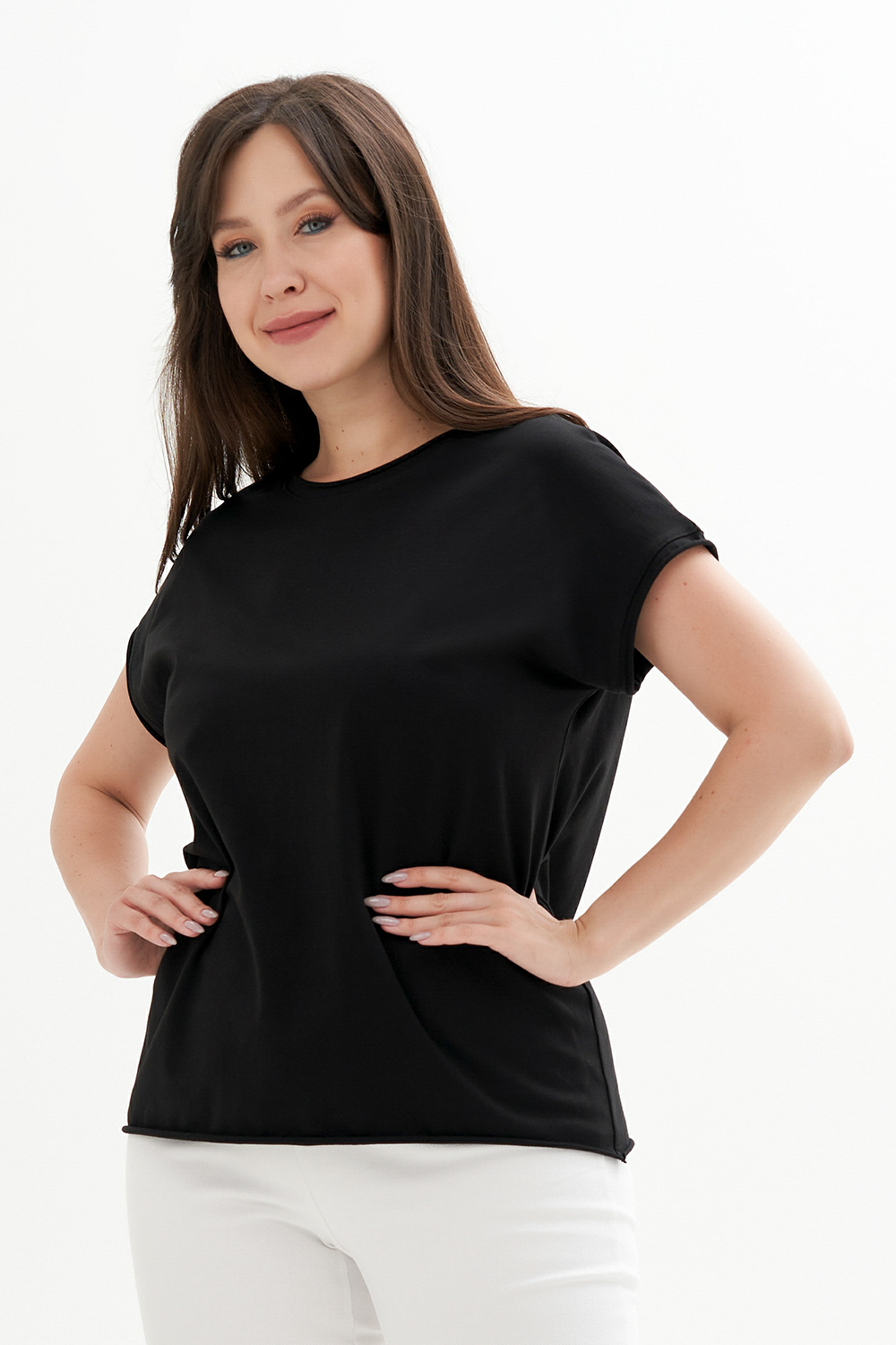 

Футболка женская OLSI 2206009 черная 68 RU, 2206009