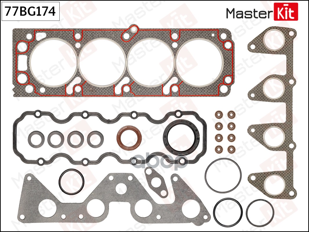 

MASTERKIT 77BG174 к-кт прокладок ГБЦ OPEL C20NE 77BG174 1шт