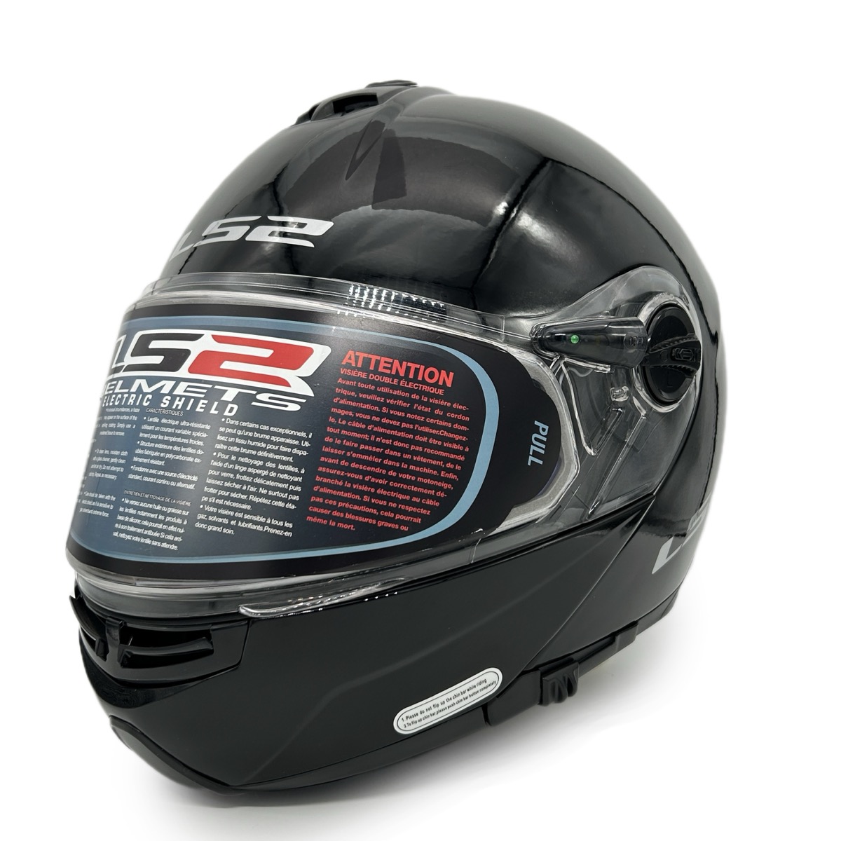 Шлем для снегохода LS2 FF325 STROBE ELECTRIC SNOW Gloss Black (ЭП)