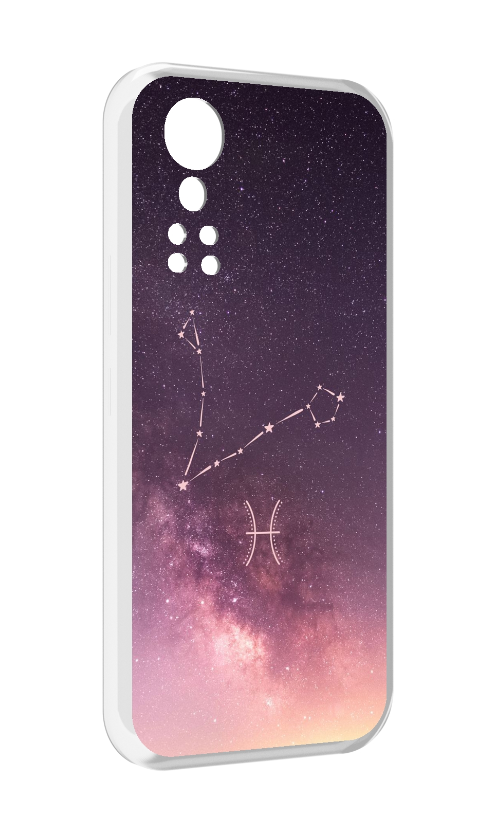 

Чехол MyPads знак зодиака рыбы 5 для ZTE Axon 30 5G / Axon 30S, Прозрачный, Tocco