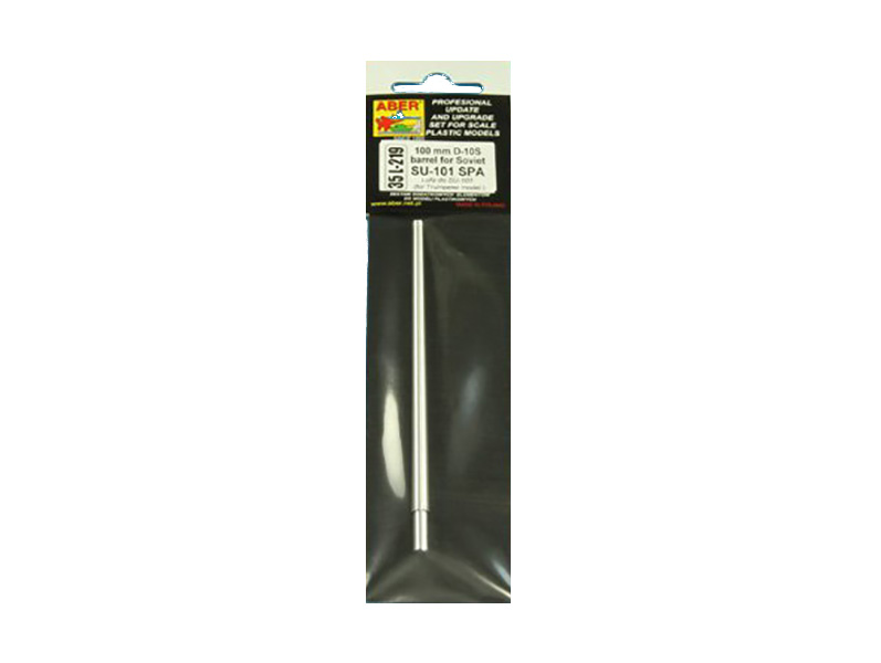

35 L-219 Aber 1/35 Металлический ствол для 100 mm D-10S barrel for Soviet SU-101, 35 L-219