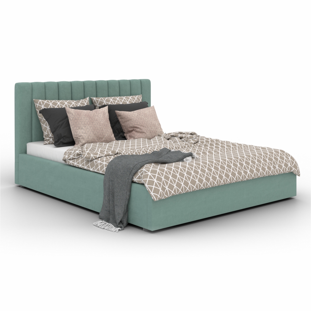 

Кровать Матрасбург Camellia Mint + матрас Magnus 140х200 см, Зеленый, Camellia