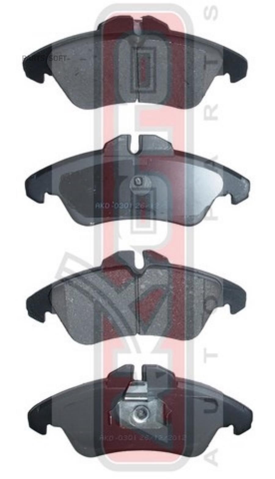 

Тормозные колодки Akyoto дисковые передние AKD0301