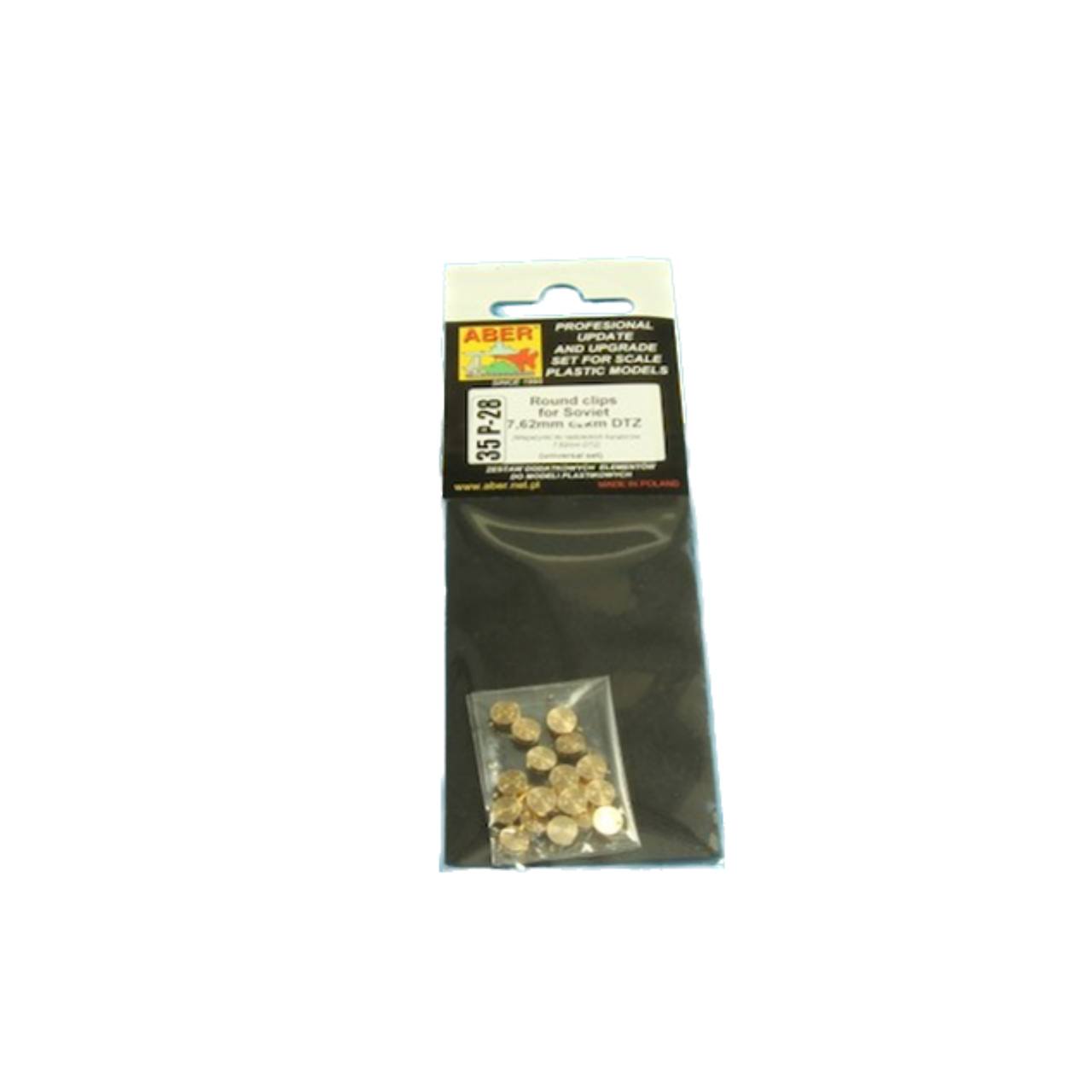

35 P-28 Aber 1/35 Round clips for Soviet 7.62mm czkm DTZ, Однотонный, 35 P-28