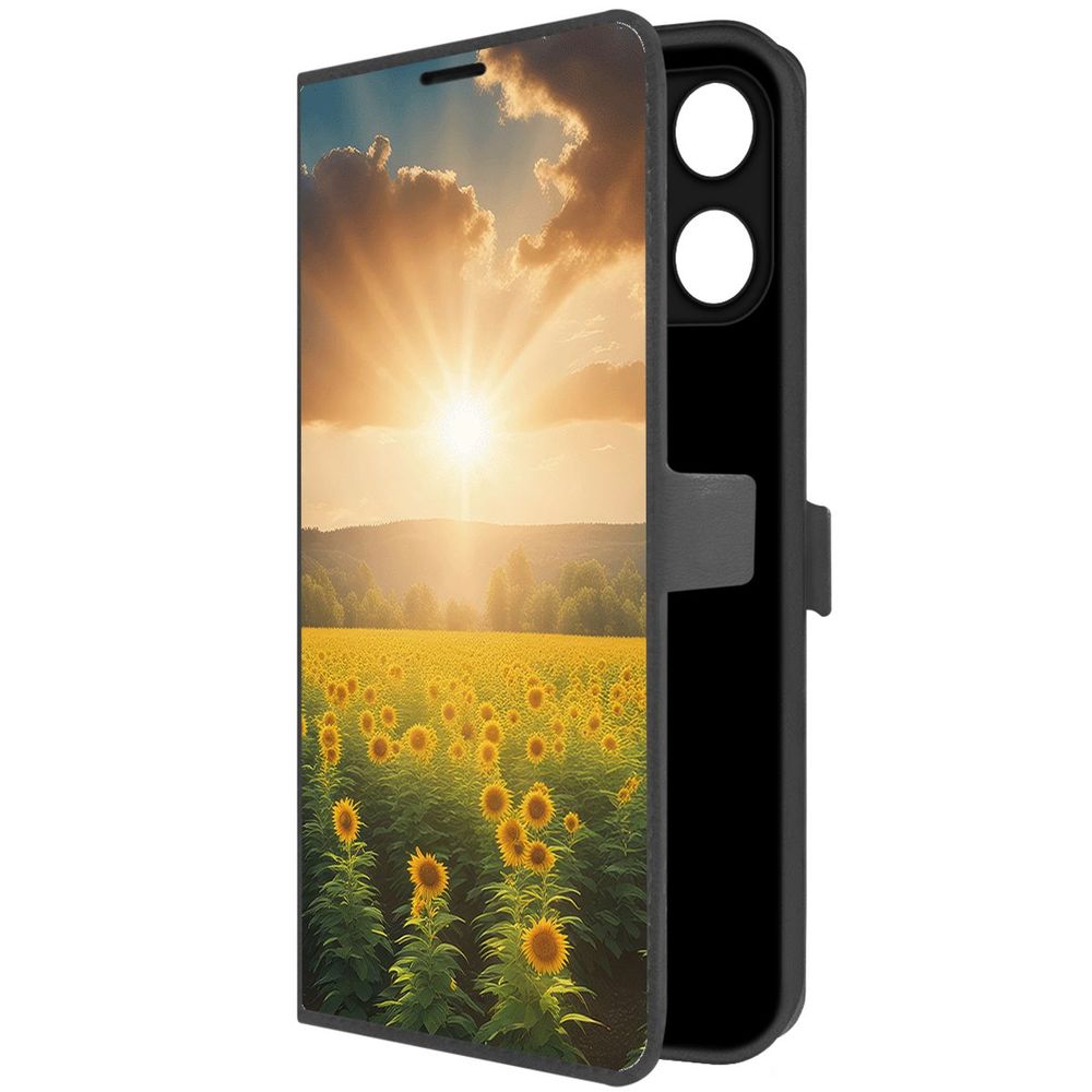 

Чехол-книжка Krutoff Eco Book для Xiaomi Poco M6 Pro 5G Солнечно (черный)