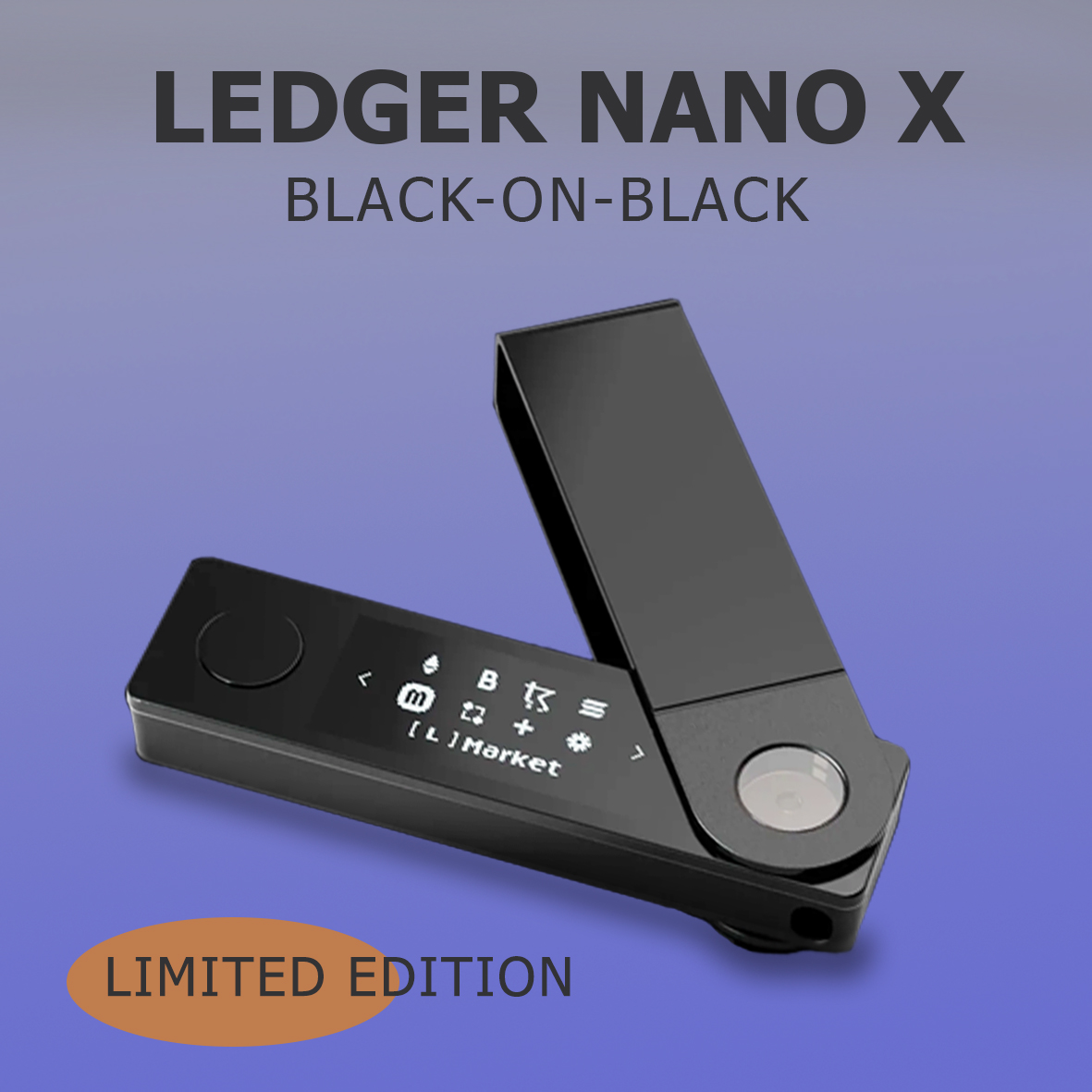 фото Кошелек для криптовалют ledger nano x black on black (10-ldxbb-0)