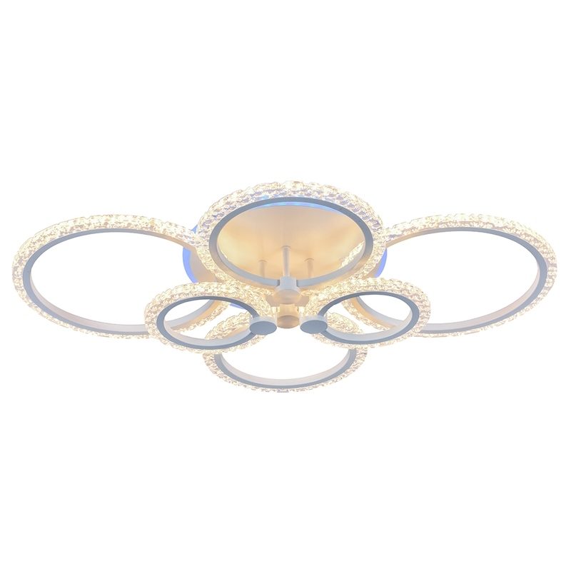 фото Светодиодная люстра 18027/6 wht 132w+11w rgb profit light