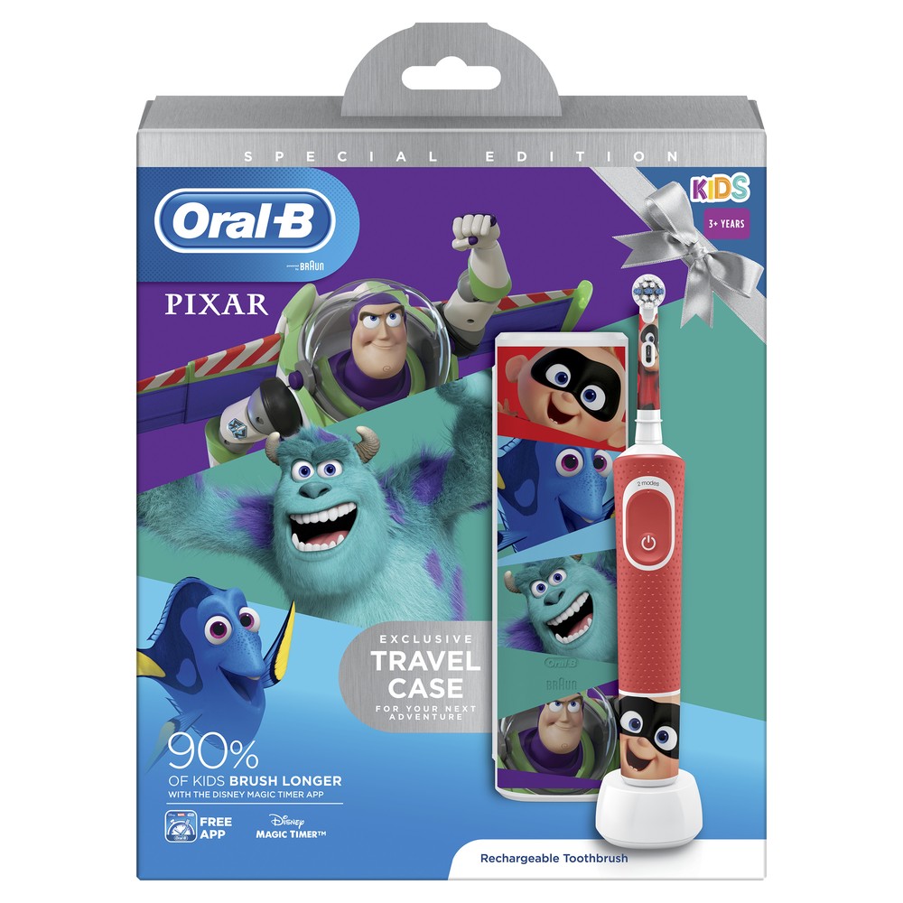 фото Зубная щетка электрическая braun oral-b kids vitality kids pixar d100.413.2kx
