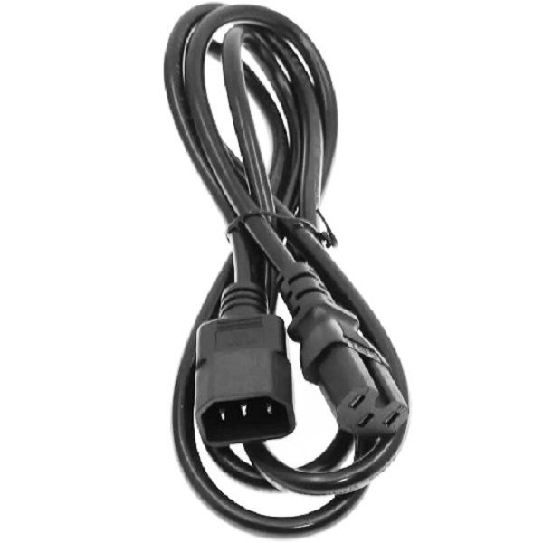 

Кабель KS-IS IEC C14 - IEC C15 Розетка-Вилка м (KS-857B-1.5) черный, KS-857B-1.5