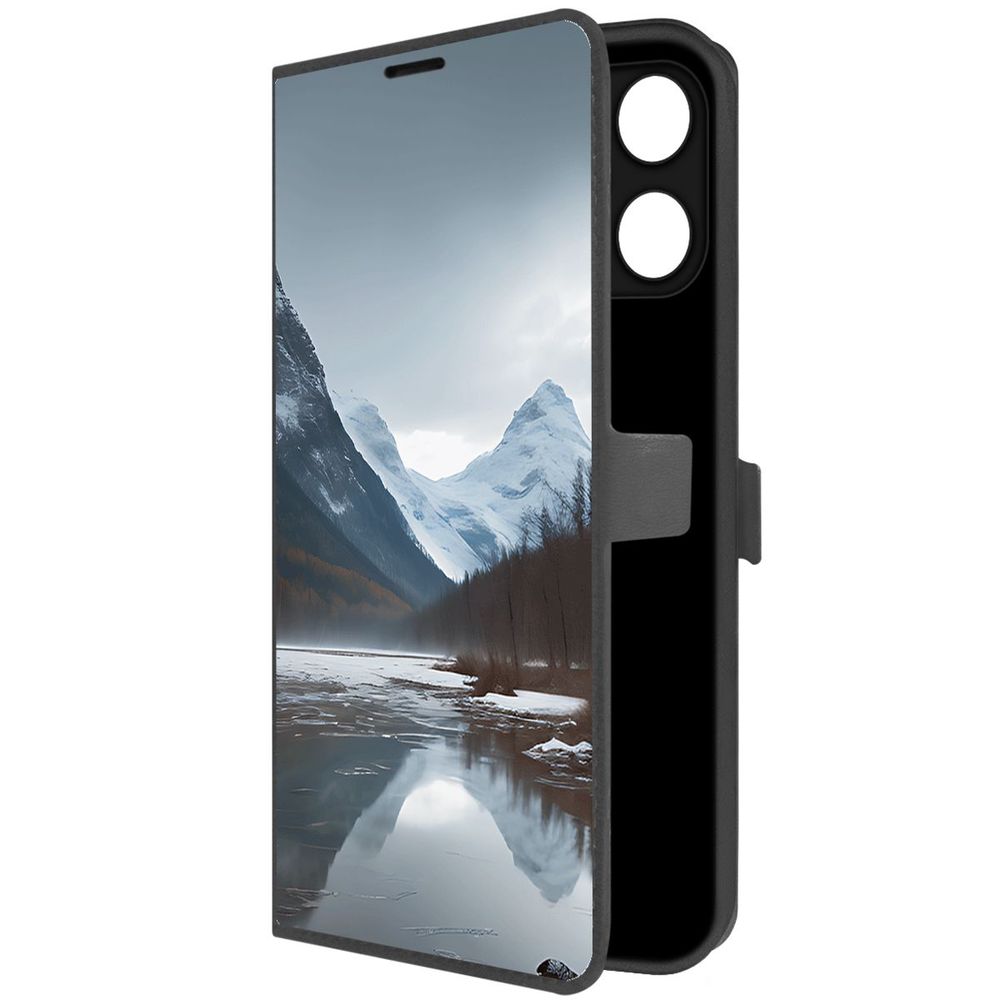 

Чехол-книжка Krutoff Eco Book для Xiaomi Poco M6 Pro 5G Весенняя оттепель (черный)