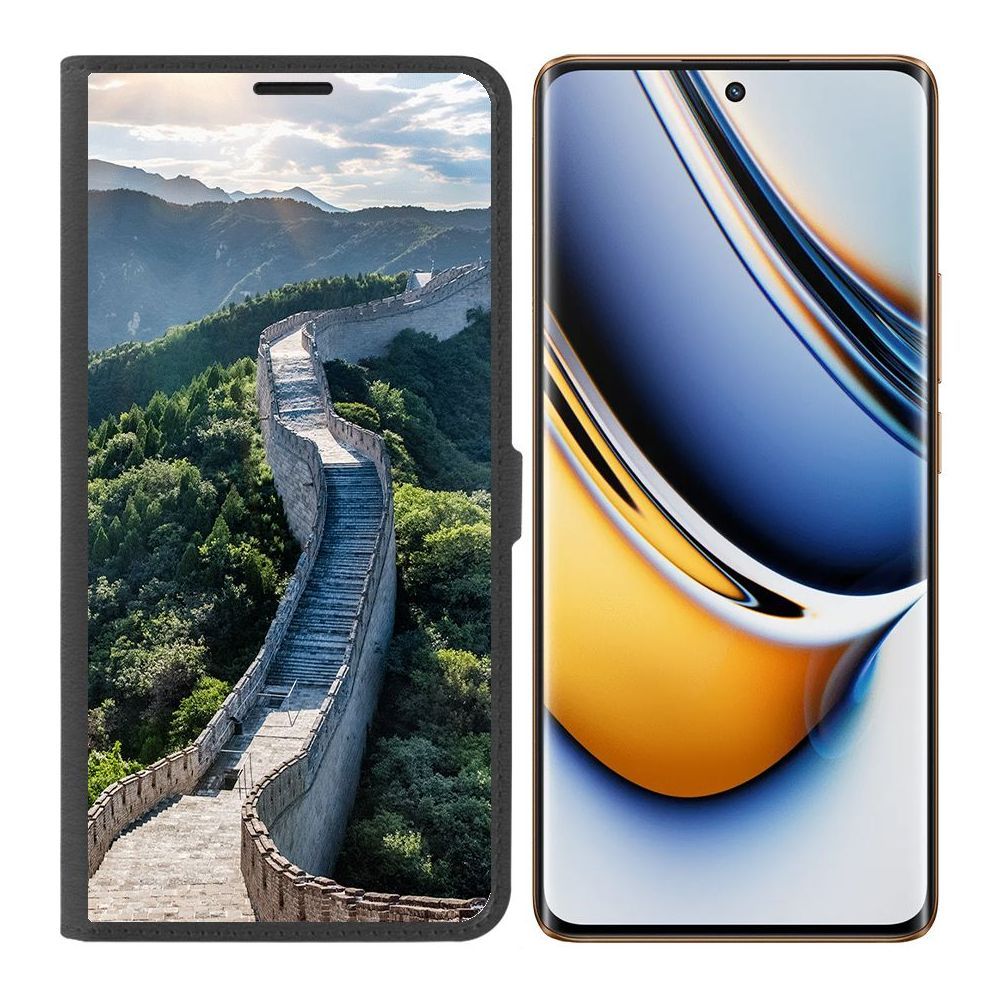 

Чехол-книжка Krutoff Eco Book для Realme 11 Pro+ Китай, Великая Стена (черный)