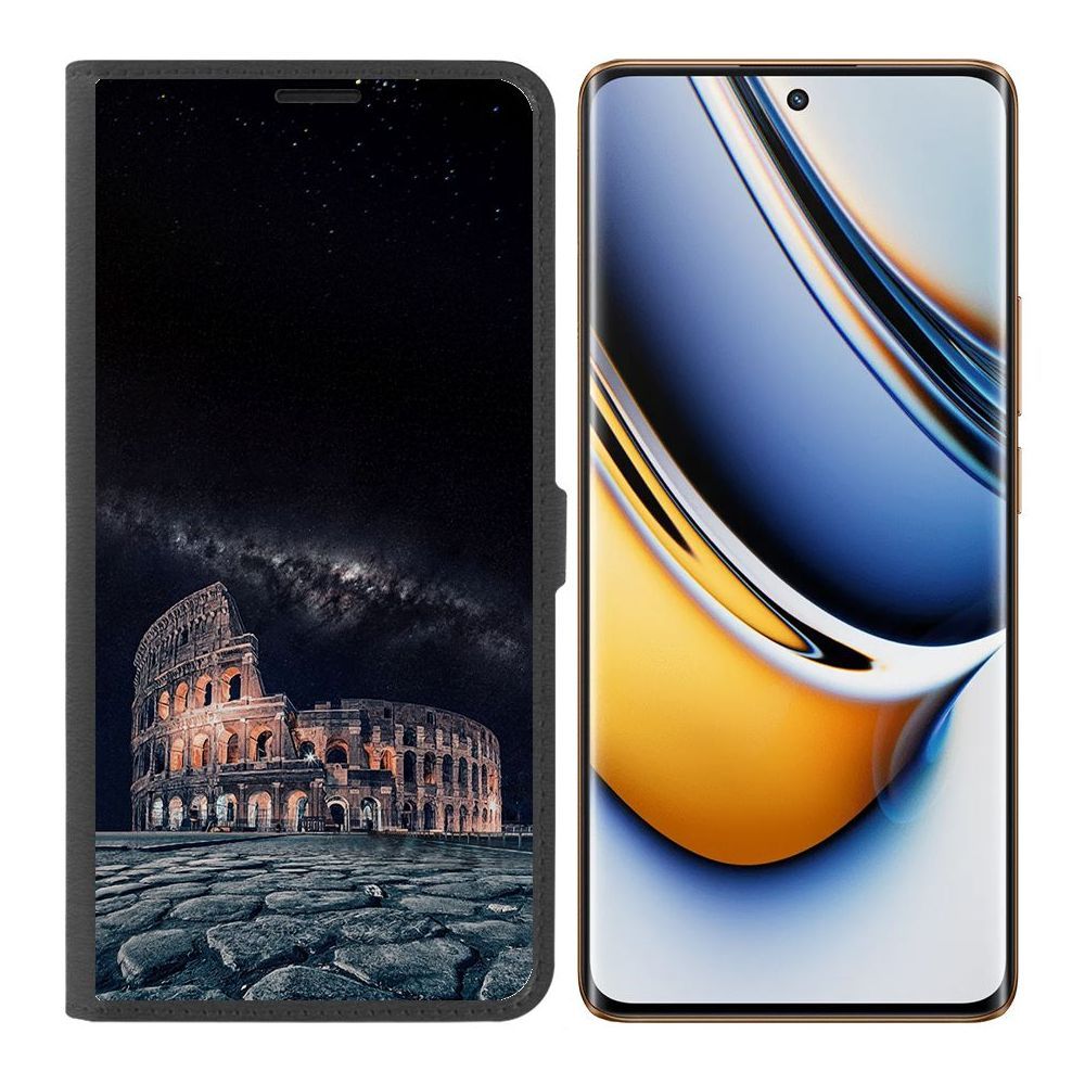 

Чехол-книжка Krutoff Eco Book для Realme 11 Pro+ Италия, Колизей (черный)