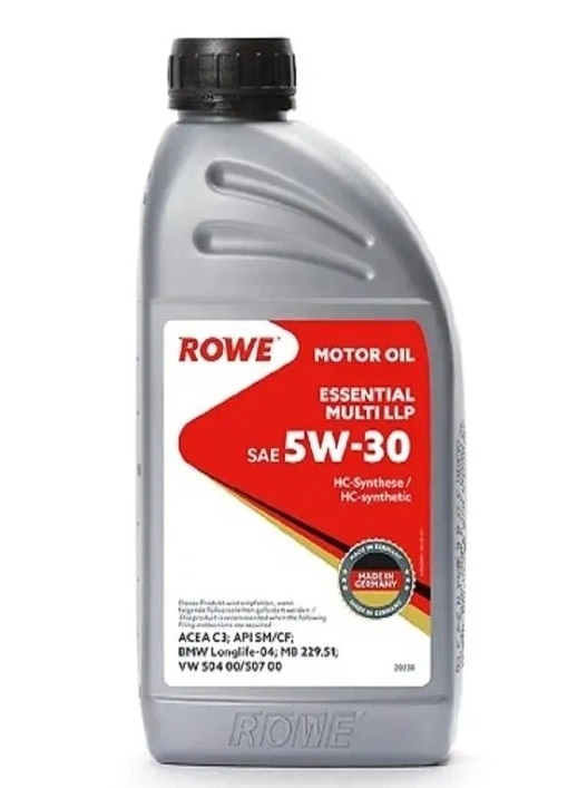 фото Rowe 202381772a 20238-177-2a масло моторное rowe essential multi llp 5w-30 (1л) (10009100/