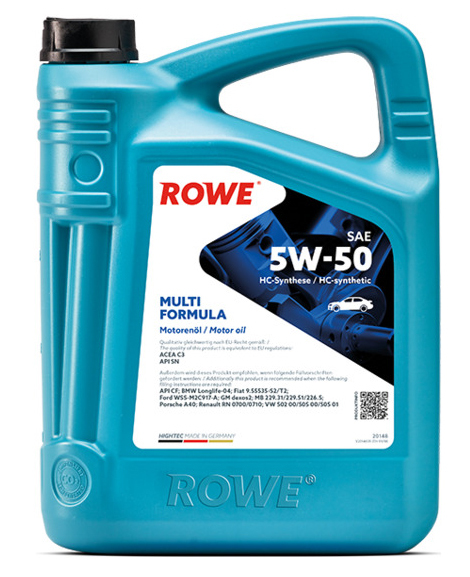 Моторное масло ROWE 20148005099 20148-0050-99 HIGHTEC MULTI FORMULA 5W50 5л
