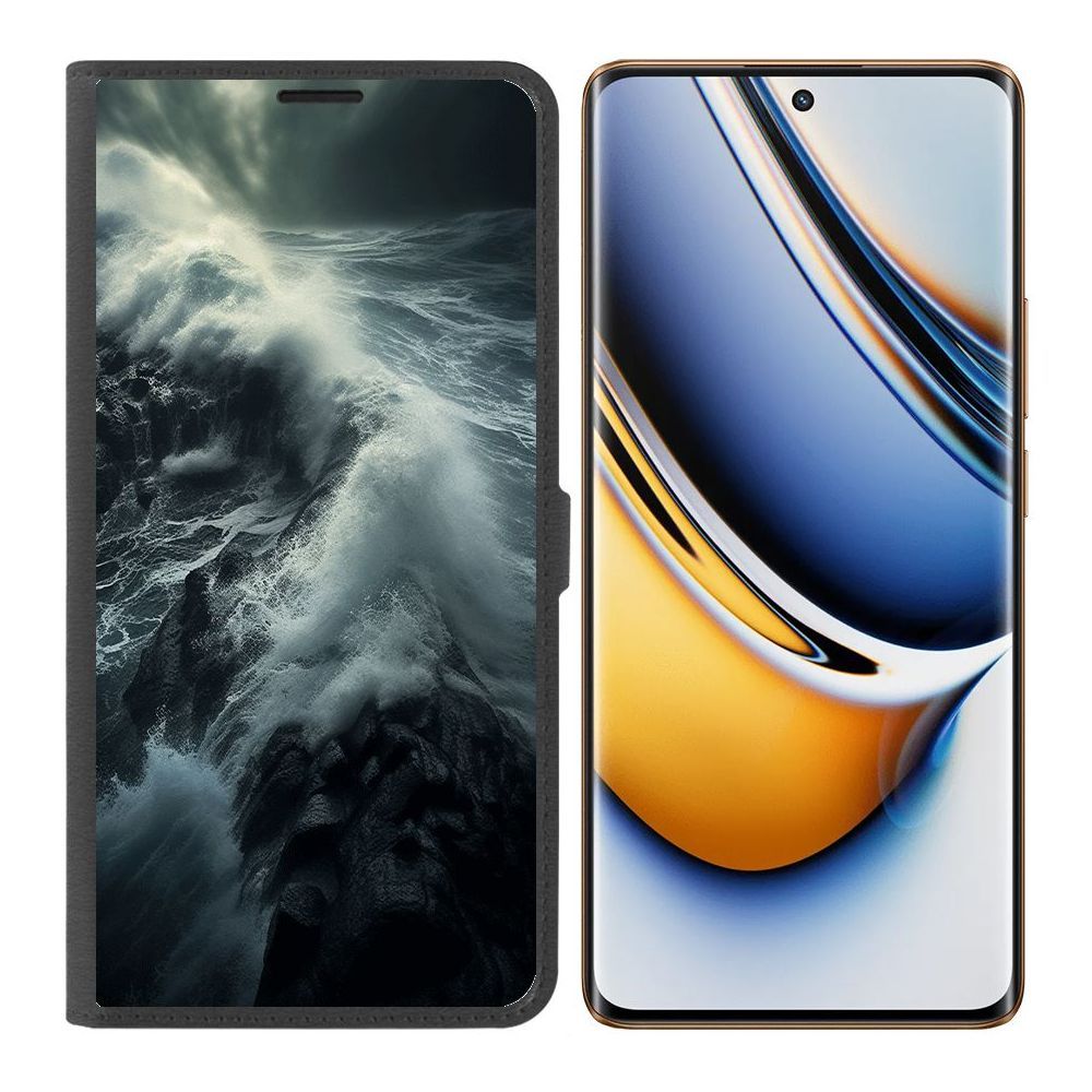 

Чехол-книжка Krutoff Eco Book для Realme 11 Pro+ Шторм (черный)
