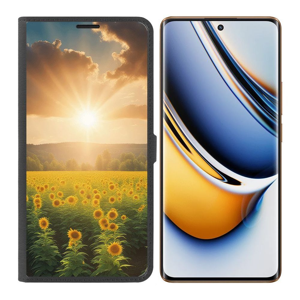 

Чехол-книжка Krutoff Eco Book для Realme 11 Pro+ Солнечно (черный)