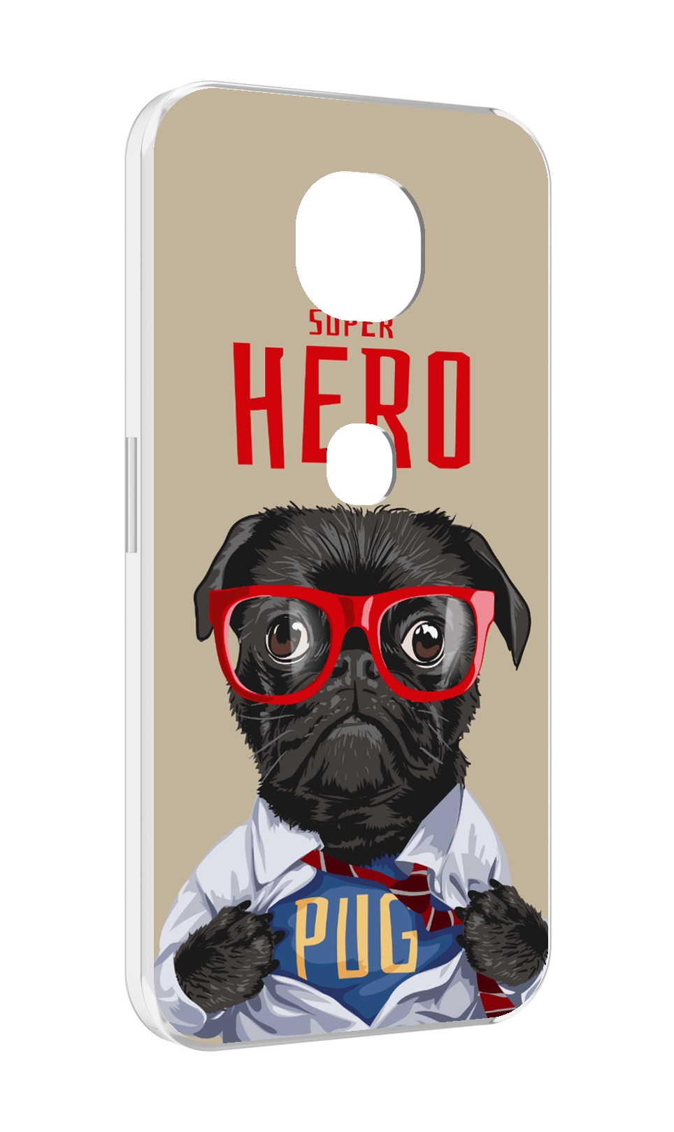 

Чехол MyPads Герой-PUG для Motorola Moto G5S (XT1799-2), Прозрачный, Tocco