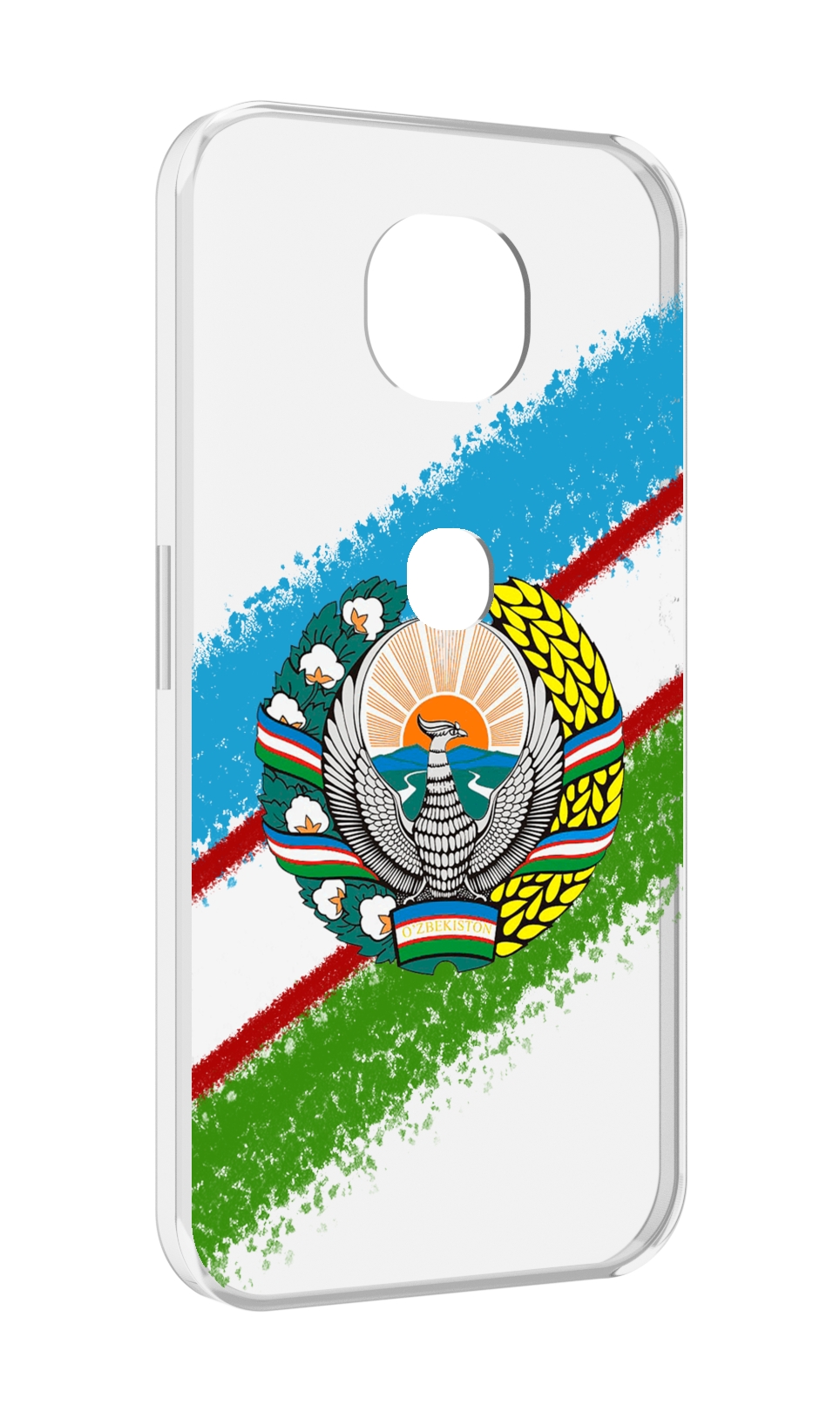 

Чехол MyPads Герб флаг Узбекистана для Motorola Moto G5S (XT1799-2), Прозрачный, Tocco