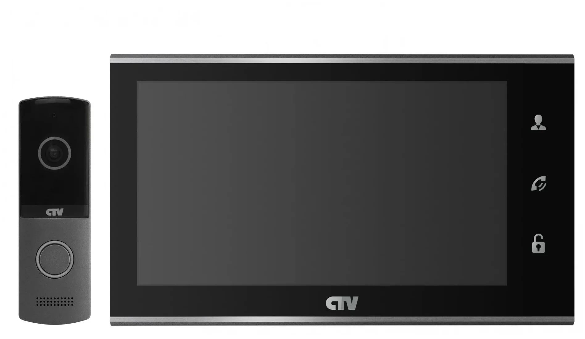 Комплект видеодомофона CTV-DP2702MD B черный