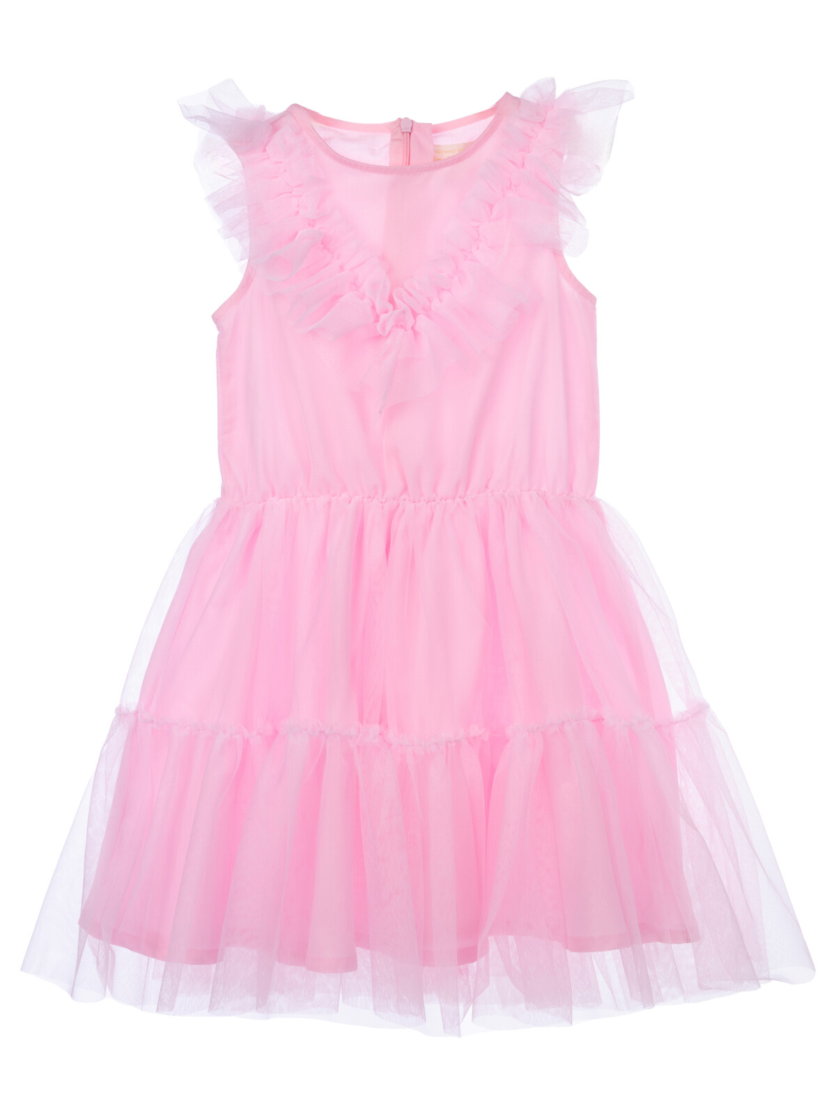 Платье детское PlayToday 12422426, светло-розовый, 98 платье детское апрель 3501652 гусиная лапка мелкая текстильная синий белый 116