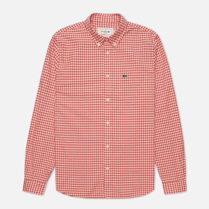

Рубашка мужская Lacoste CH5271-2M6 красная 38, CH5271-2M6