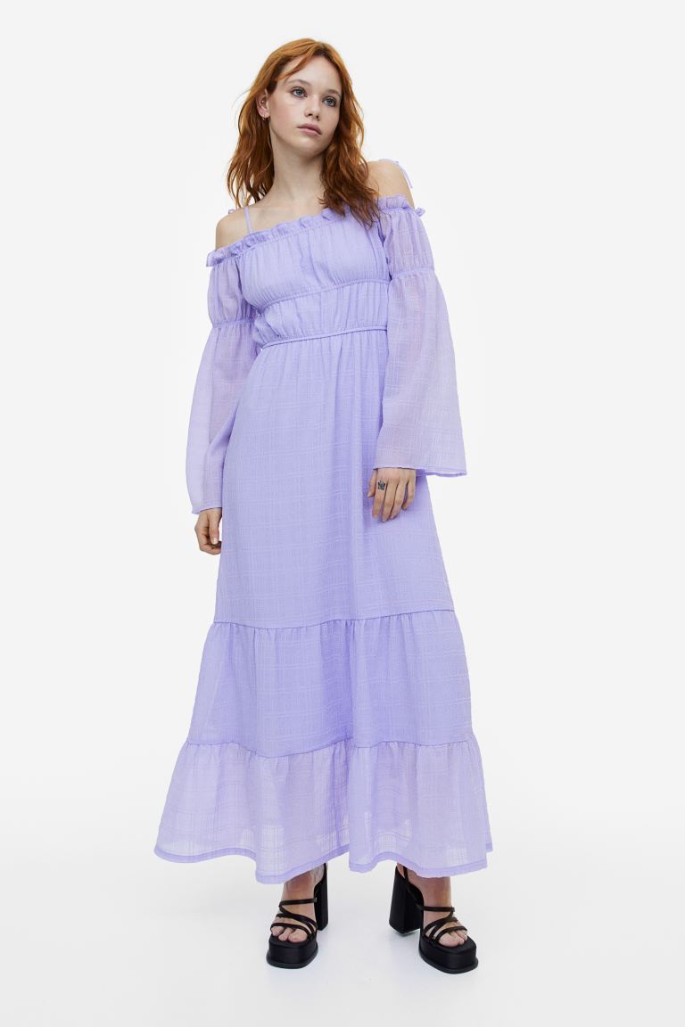 

Платье женское H&M 1170625002 фиолетовое XS (доставка из-за рубежа), Фиолетовый, 1170625002