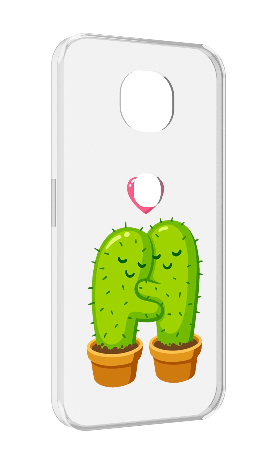 

Чехол MyPads Влюбленные-кактусы для Motorola Moto G5S (XT1799-2), Прозрачный, Tocco