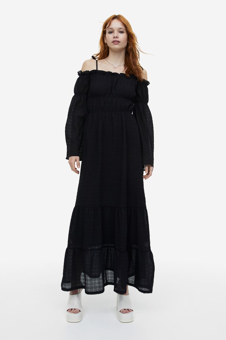 

Платье женское H&M 1170625001 черное S (доставка из-за рубежа), Черный, 1170625001