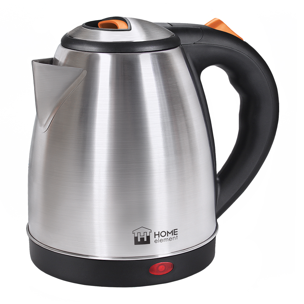 Чайник электрический Home Element HE-KT178 1.7 л оранжевый, серебристый, черный соковыжималка для цитрусовых eksi j50a серебристый оранжевый