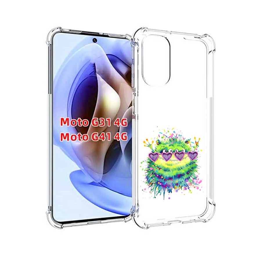 

Чехол MyPads Пушистый персонаж для Motorola Moto G31 4G / G41 4G, Прозрачный, Tocco