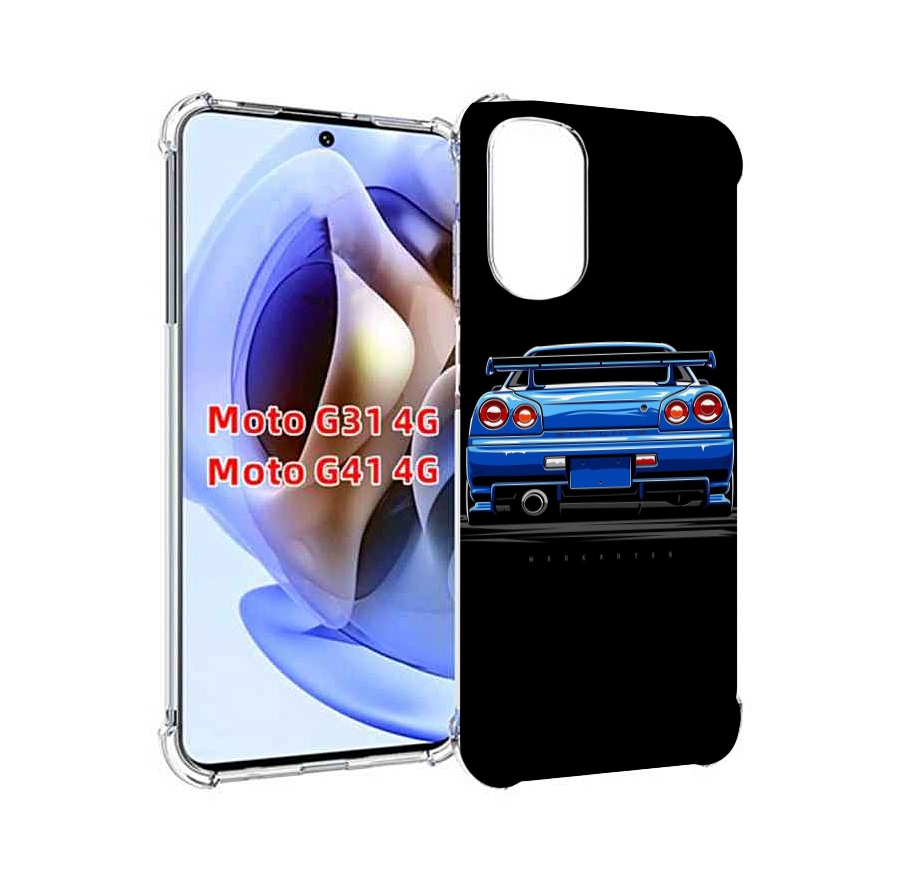 

Чехол MyPads Машина-синяя мужской для Motorola Moto G31 4G / G41 4G, Прозрачный, Tocco