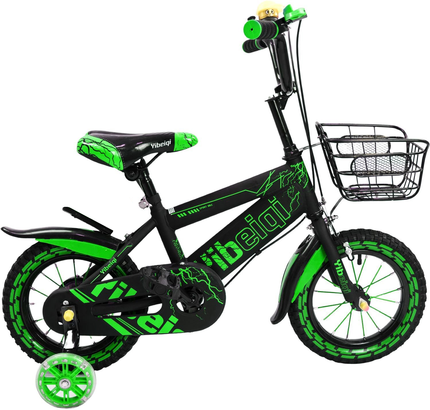 фото Детский велосипед yibeigi v-14 зеленый