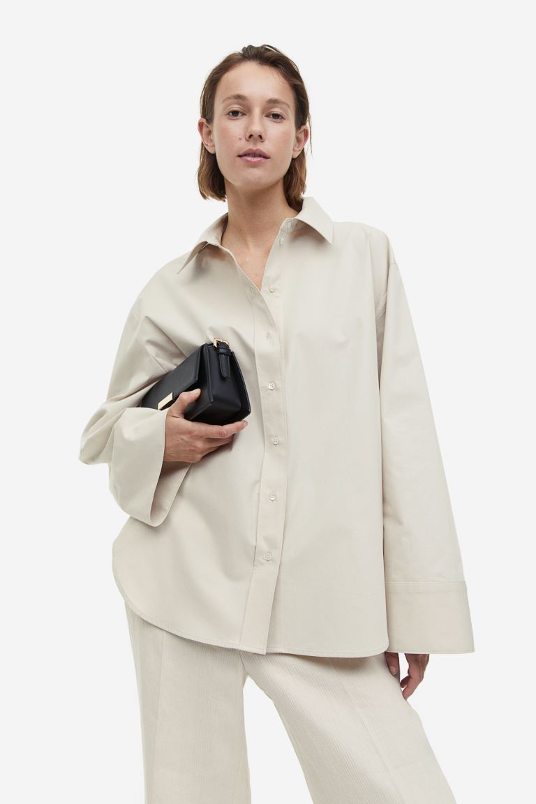 

Рубашка женская H&M 1168889002 бежевая XS (доставка из-за рубежа), 1168889002
