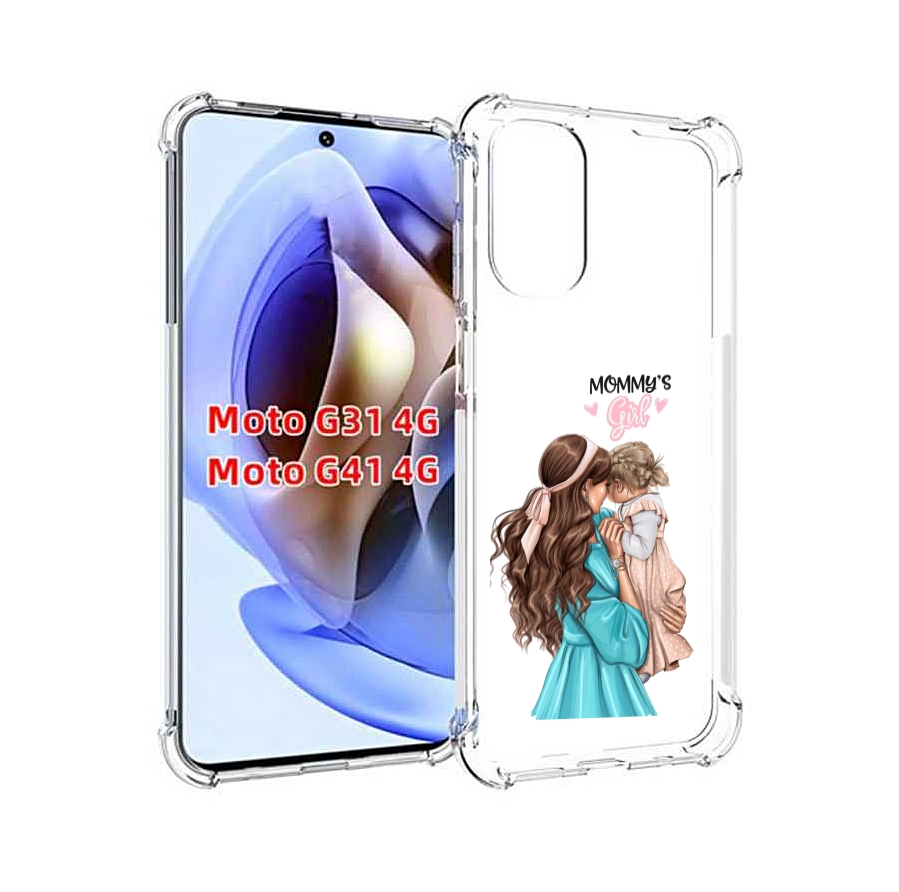 

Чехол MyPads Мама-девочки женский для Motorola Moto G31 4G / G41 4G, Прозрачный, Tocco
