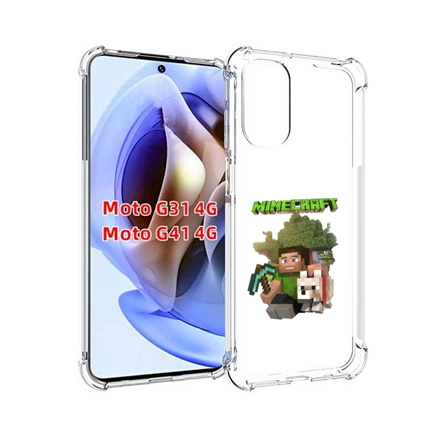 

Чехол MyPads Майнкрафт детский для Motorola Moto G31 4G / G41 4G, Прозрачный, Tocco
