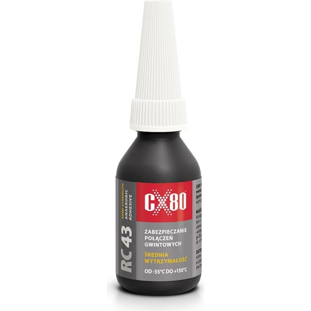 фото Фиксатор резьбы средней прочности cx80 синий rc43 10ml blister 424