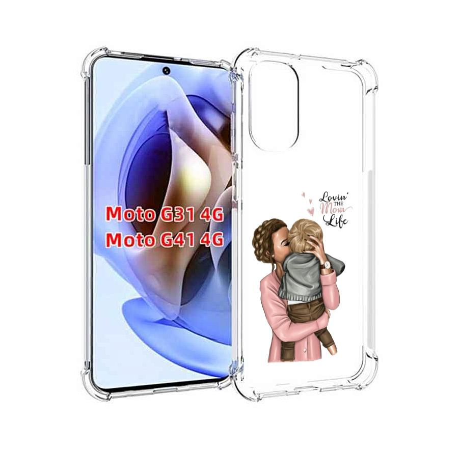 

Чехол MyPads Любовь-мамы детский для Motorola Moto G31 4G / G41 4G, Прозрачный, Tocco