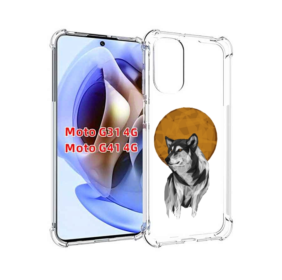 

Чехол MyPads Лунный волк для Motorola Moto G31 4G / G41 4G, Прозрачный, Tocco