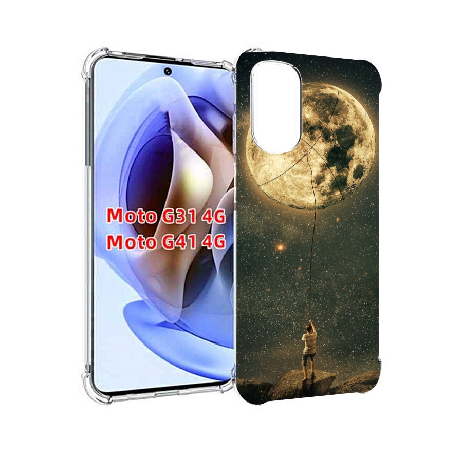 

Чехол MyPads Луна-светит для Motorola Moto G31 4G / G41 4G, Прозрачный, Tocco