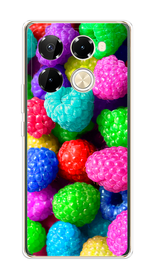 

Чехол на Infinix Note 40 Pro 5G/Note 40 Pro Plus "Леденцовая малина", Фиолетовый;розовый;зеленый, 3106050-1