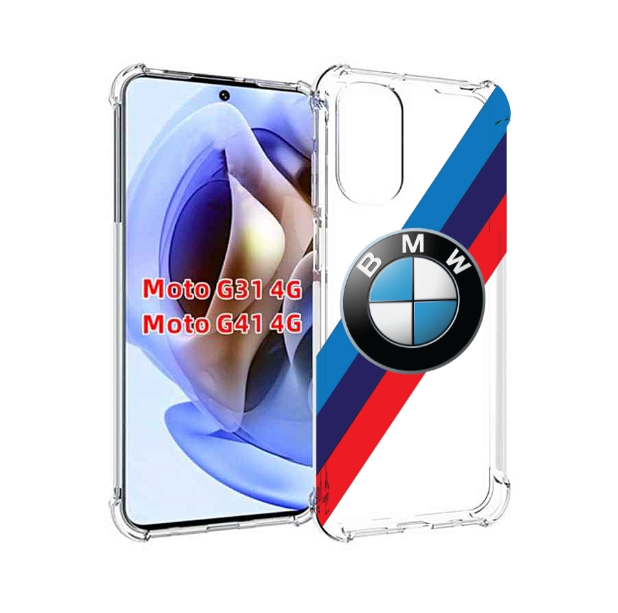 

Чехол MyPads Лого-BMW мужской для Motorola Moto G31 4G / G41 4G, Прозрачный, Tocco