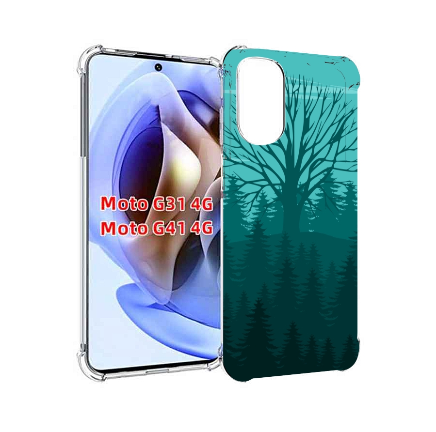 

Чехол MyPads Лес для Motorola Moto G31 4G / G41 4G, Прозрачный, Tocco