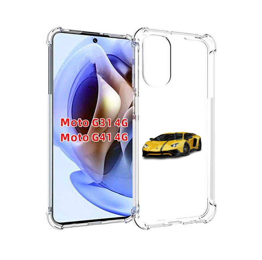 

Чехол MyPads Ламбо мужской для Motorola Moto G31 4G / G41 4G, Прозрачный, Tocco