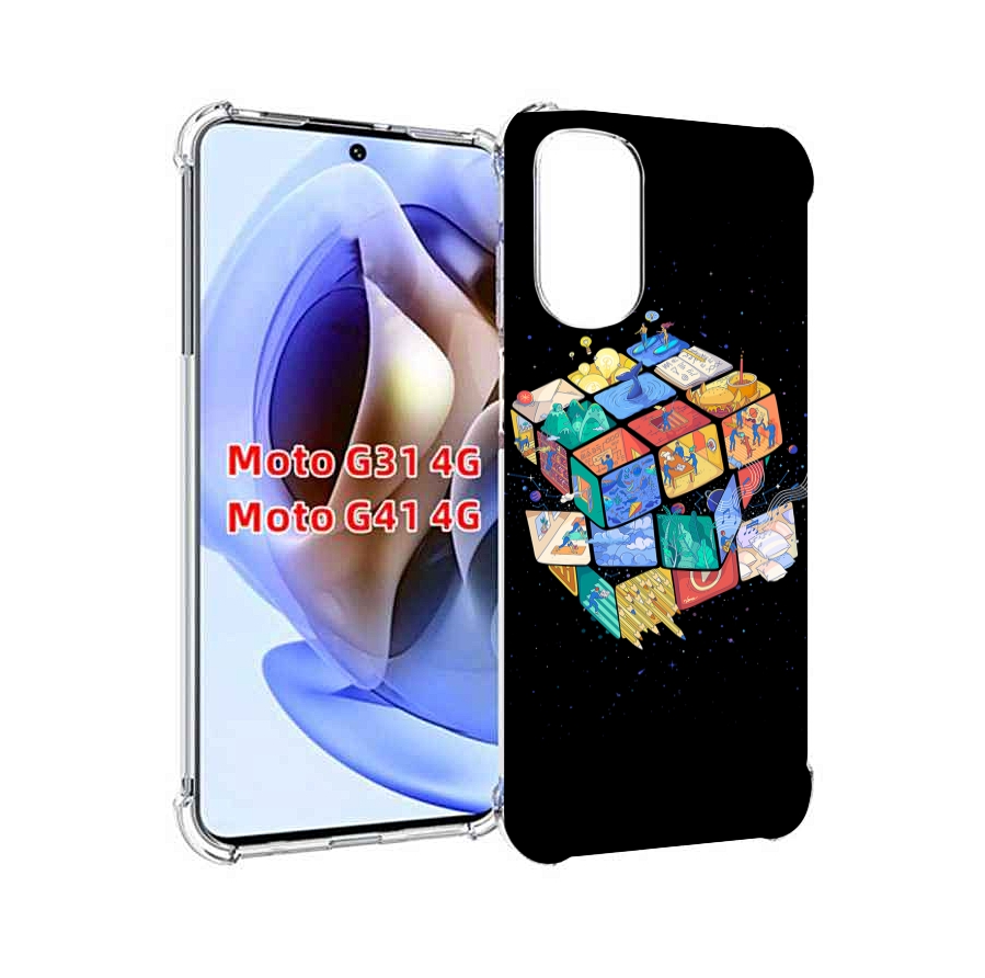 

Чехол MyPads Кубик-Рубика для Motorola Moto G31 4G / G41 4G, Прозрачный, Tocco