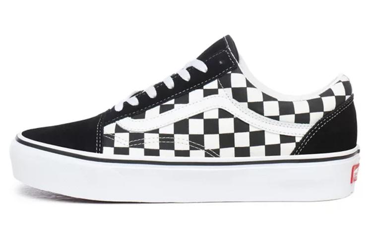 

Кеды унисекс Vans Old Skool Checkerboard Platform черные 40 EU, Черный, Old Skool Checkerboard Platform